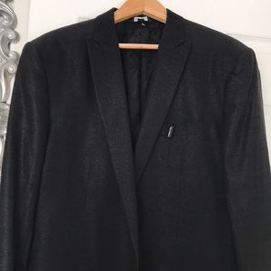 MENS DOLGE &  GABBANA BLACK METALLIC JACKET